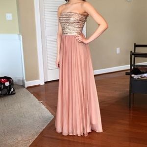 Rose gold gown